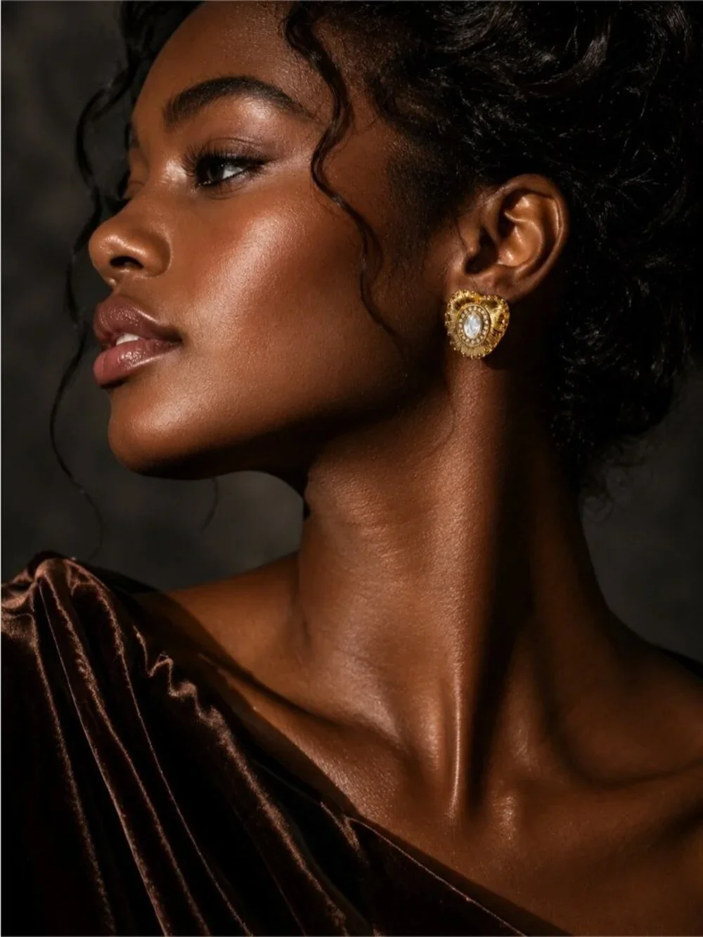 Anthropologie gold tone